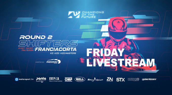 Livestream Kwalificatie Heats Champions of the Future 2025 Shifters Grand Finale op het Franciacorta Karting Circuit