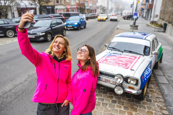 Sarah Bovy aan de start van de Legend Boucles @ Bastogne