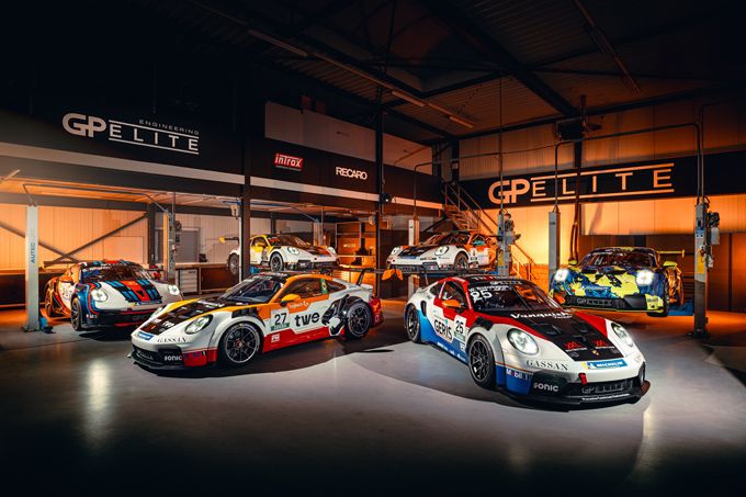 LINE-UP Team GP Elite presenteert coureurs en nieuwe Porsche 992.2 Cup-auto