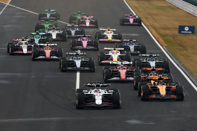 Formule 1 startopstelling Grand Prix Japan