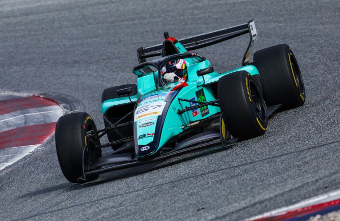 Marcus Saeter sloot de test in Spielberg als snelste af dankzij een beste tijd van 1:25.385